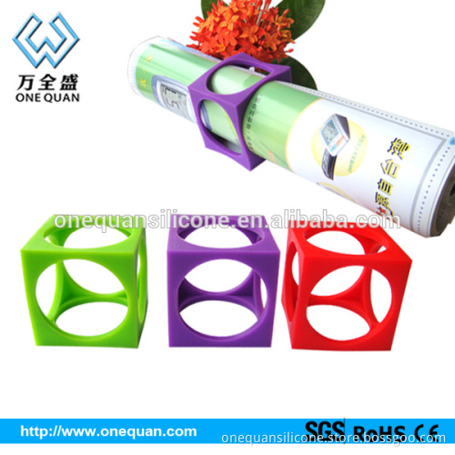colored decorative rubber bands in 3d cube shape